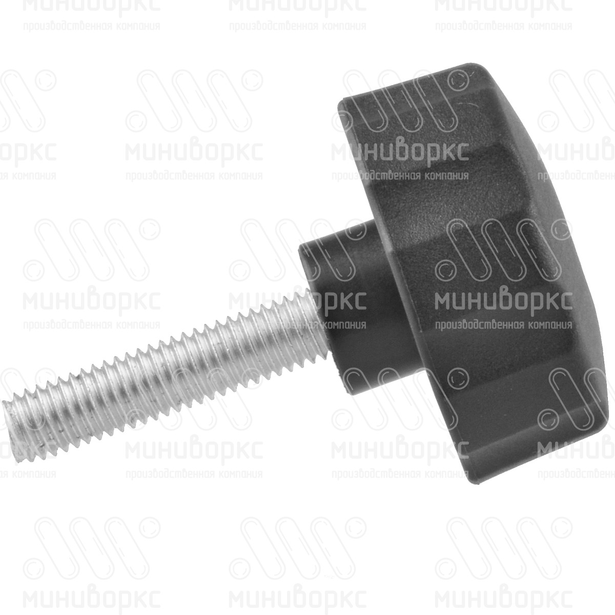 Фиксатор пластиковый с рукояткой m6x35 42 – Ф42М6-35ЧС | картинка 2