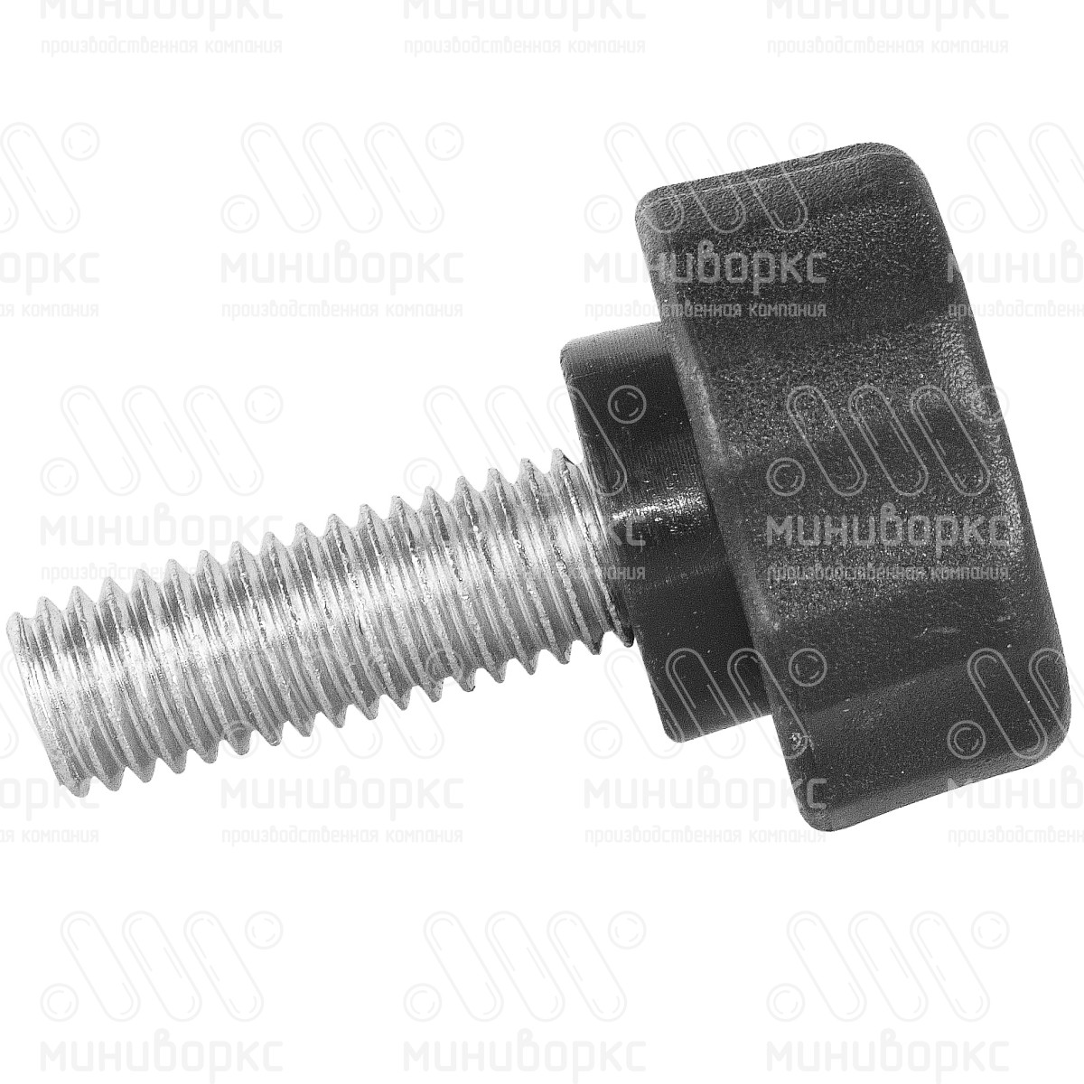 Фиксатор пластиковый с рукояткой m8x10 25 – Ф25М8-10ЧС | картинка 2