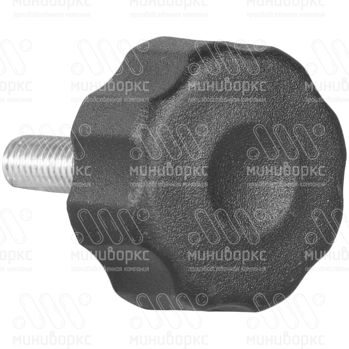 Фиксатор пластиковый с рукояткой m6x20 25 – Ф25М6-20ЧС | картинка 3