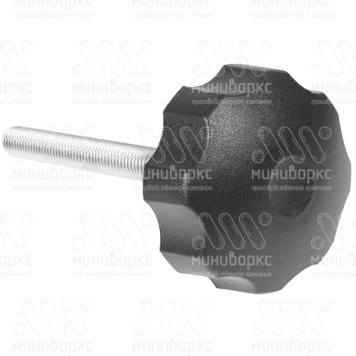 Фиксатор пластиковый с рукояткой m12x115 60 – Ф60М12-115ЧН | картинка 3