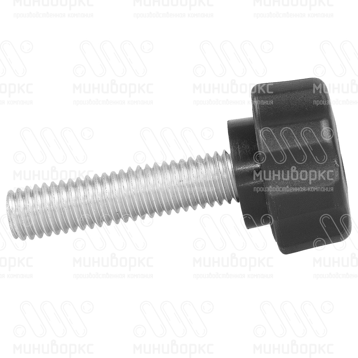 Фиксатор пластиковый с рукояткой m8x35 25 – Ф25М8-35ЧС | картинка 2