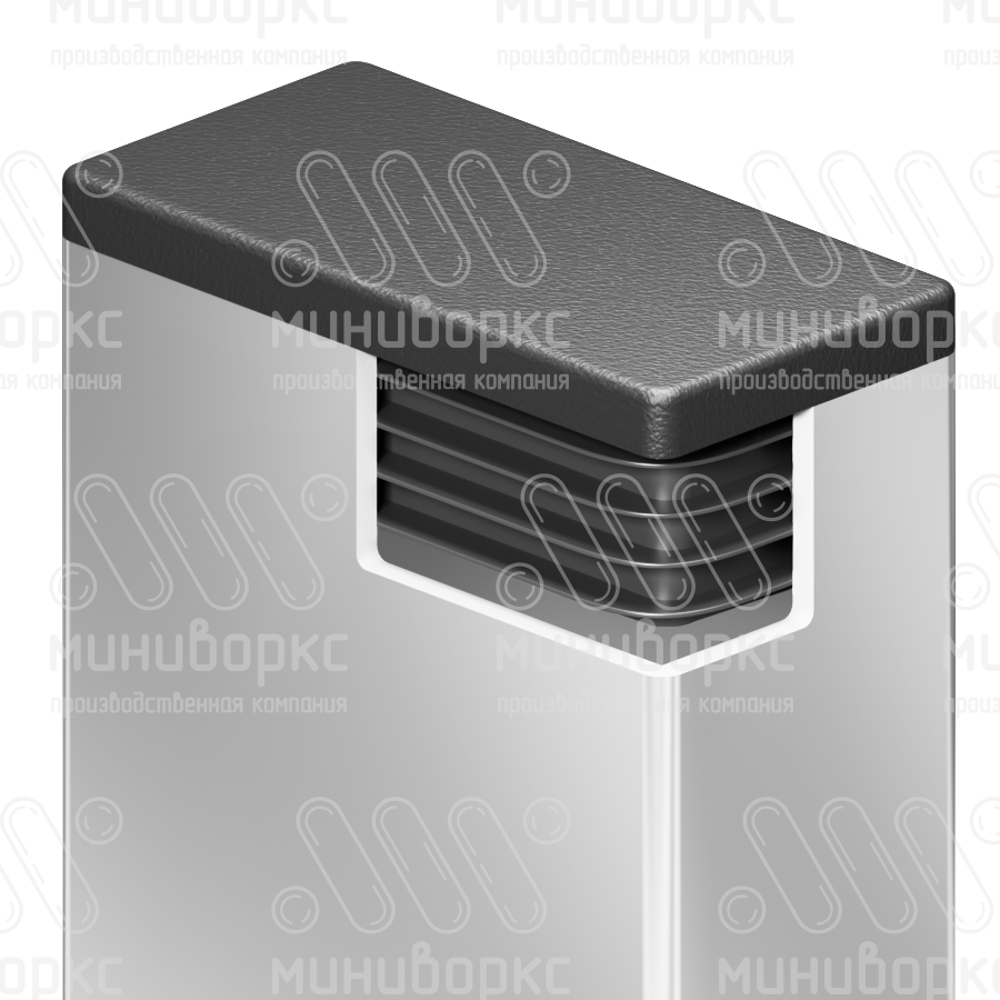 Заглушки для прямоугольной трубы 80x40 – ILR80x40+3 | картинка 4