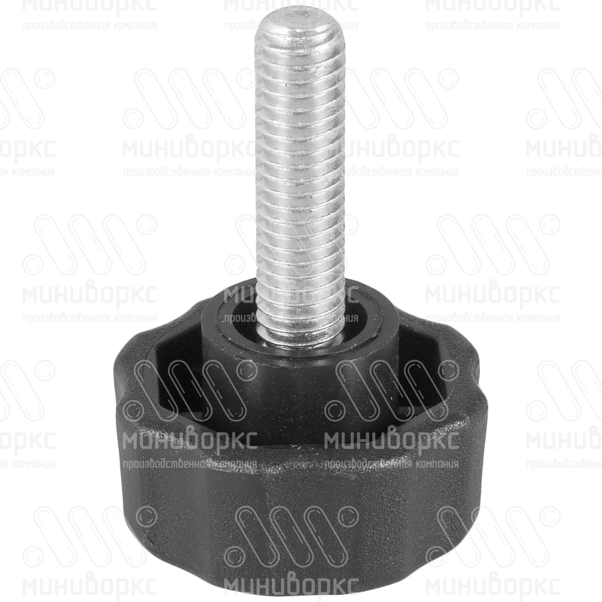 Фиксатор пластиковый с рукояткой m6x20 25 – Ф25М6-20ЧС | картинка 1