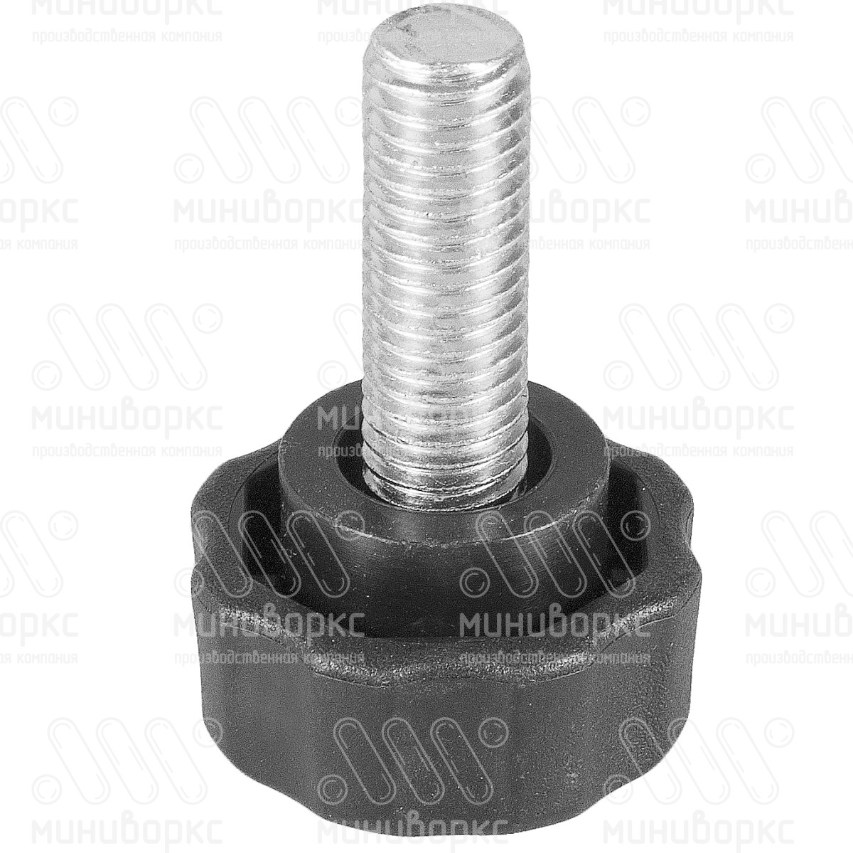 Фиксатор пластиковый с рукояткой m8x10 25 – Ф25М8-10ЧС | картинка 1