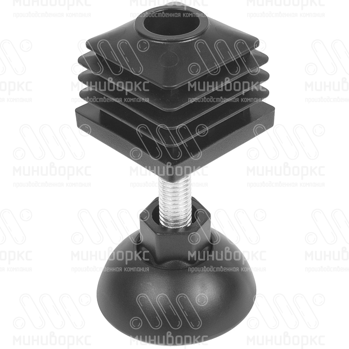 Комплекты квадратных заглушек с опорами 40x40 – 40-40M12.D50x30 | картинка 1