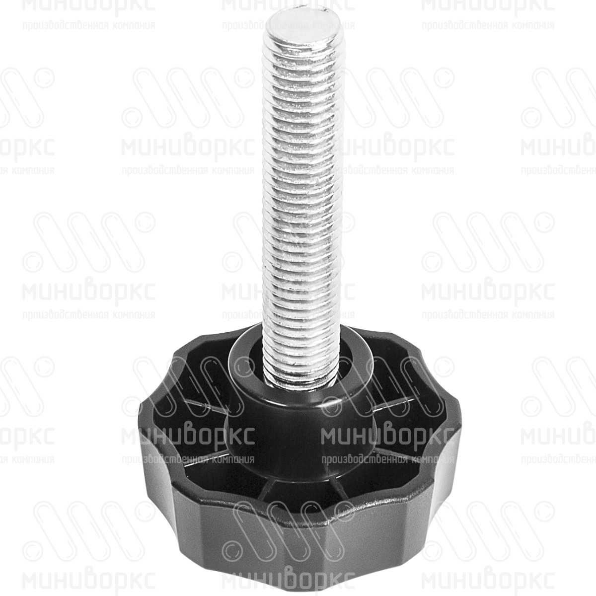 Фиксатор пластиковый с рукояткой m12x55 50 – Ф50М12-55ЧС | картинка 1