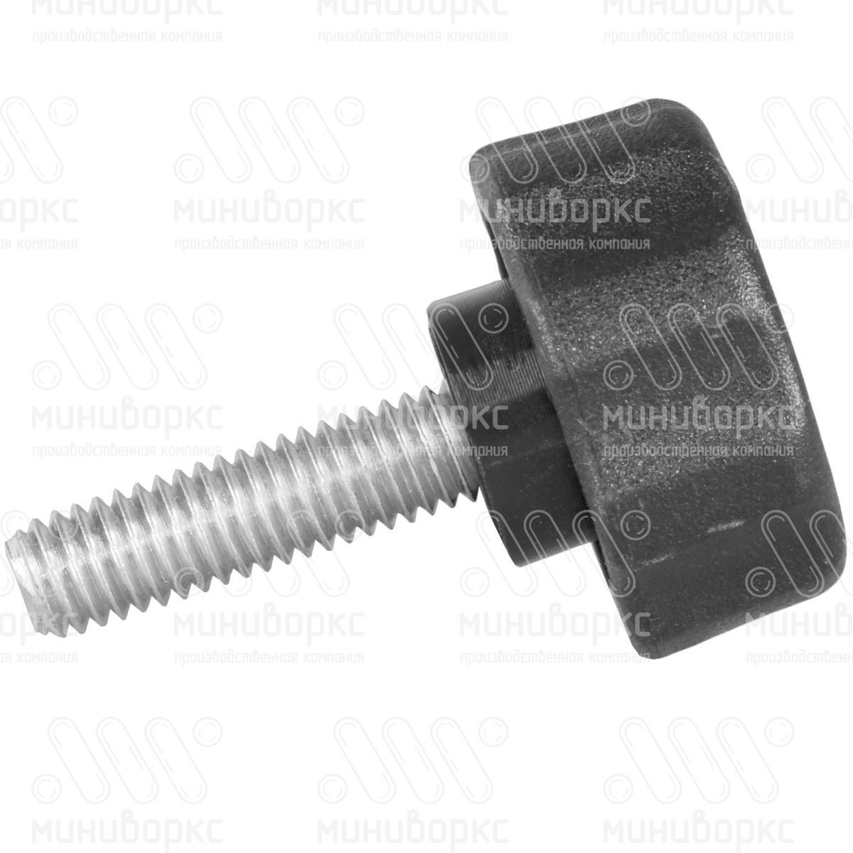 Фиксатор пластиковый с рукояткой m6x20 25 – Ф25М6-20ЧС | картинка 2